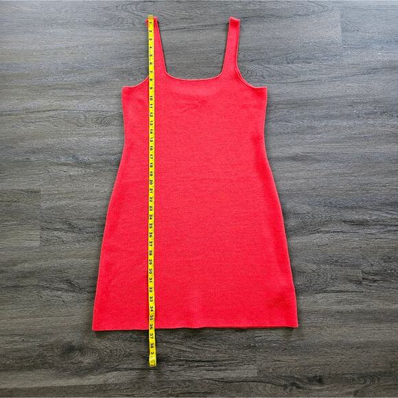 J. Crew Cherry Red Squareneck Mini Sweater-Dress NWOT Size Large - Picture 11 of 11